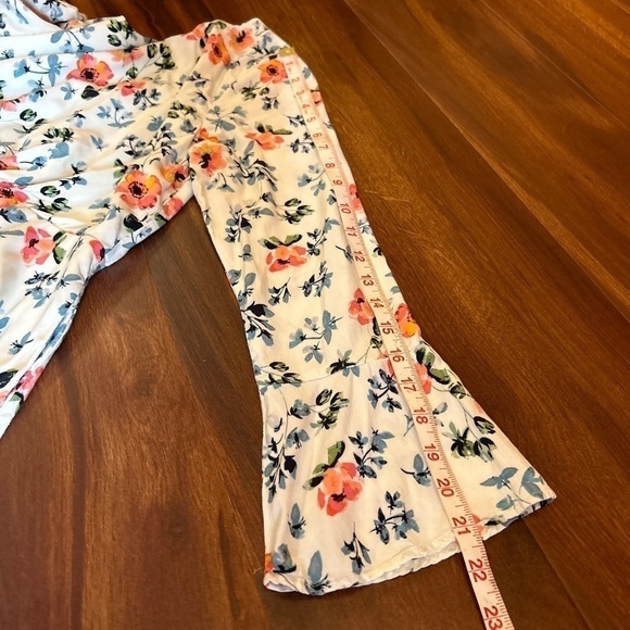 LOFT Long Sleeve Floral Mini Dress size 2 - Picture 8 of 9